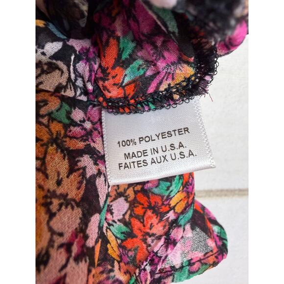 Misa Los Angeles Mini Skirt Ruffle Tiered Floral Boho Chic Size XS - Picture 3 of 6